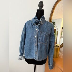Madewell Blue Denim Button Down Shirt